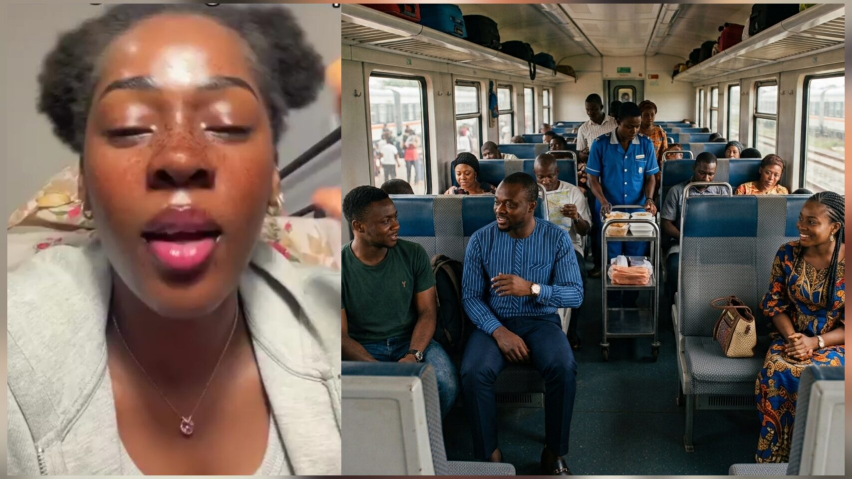 Lady recounts bizarre encounter with a Nigerian man on train in Germany