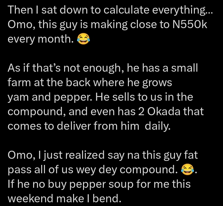 Second screenshot of tweet with farmer’s reaction and additional details