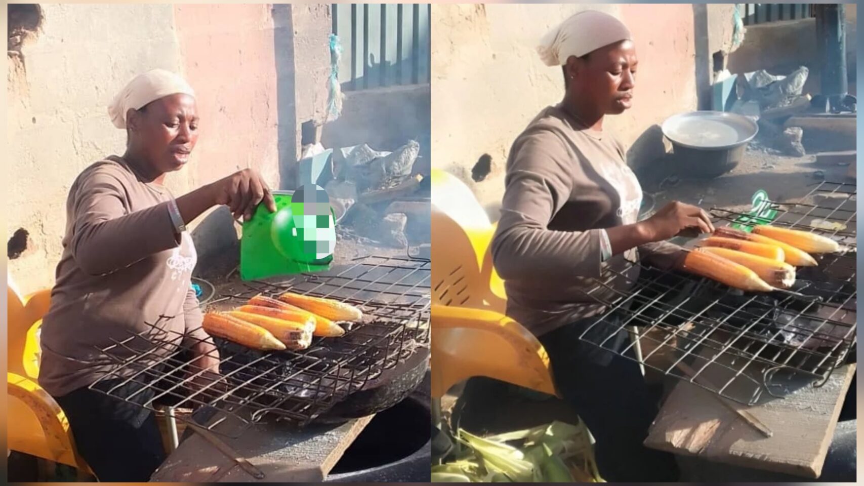 Roadside Roasted Corn Vendor Earns ₦750k Monthly, Shares Journey from Hairdressing to Profit