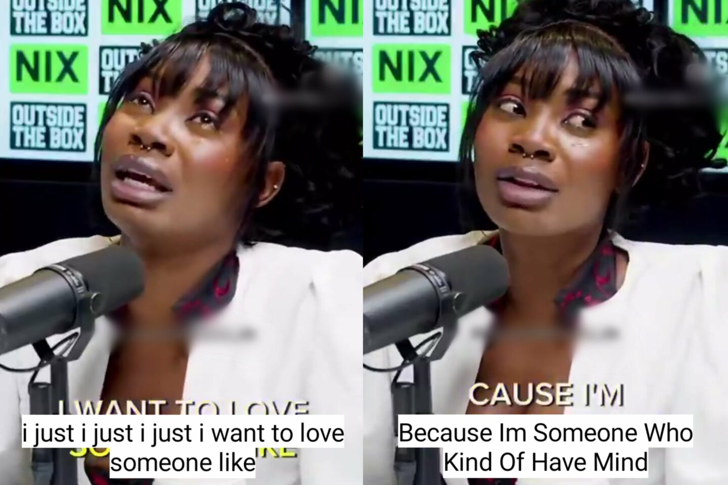 A woman expressing deep love while fearing heartbreak