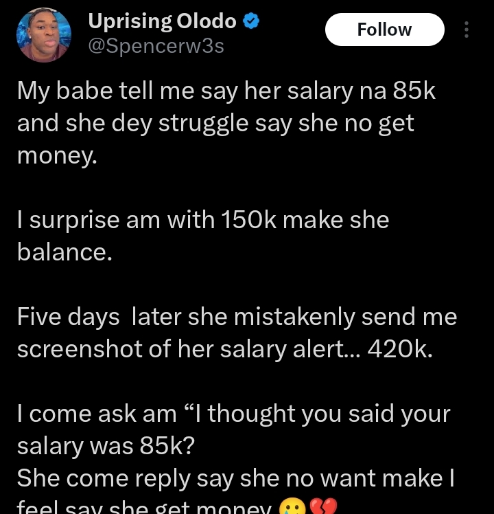 Salary alert screenshot showing ₦420k
