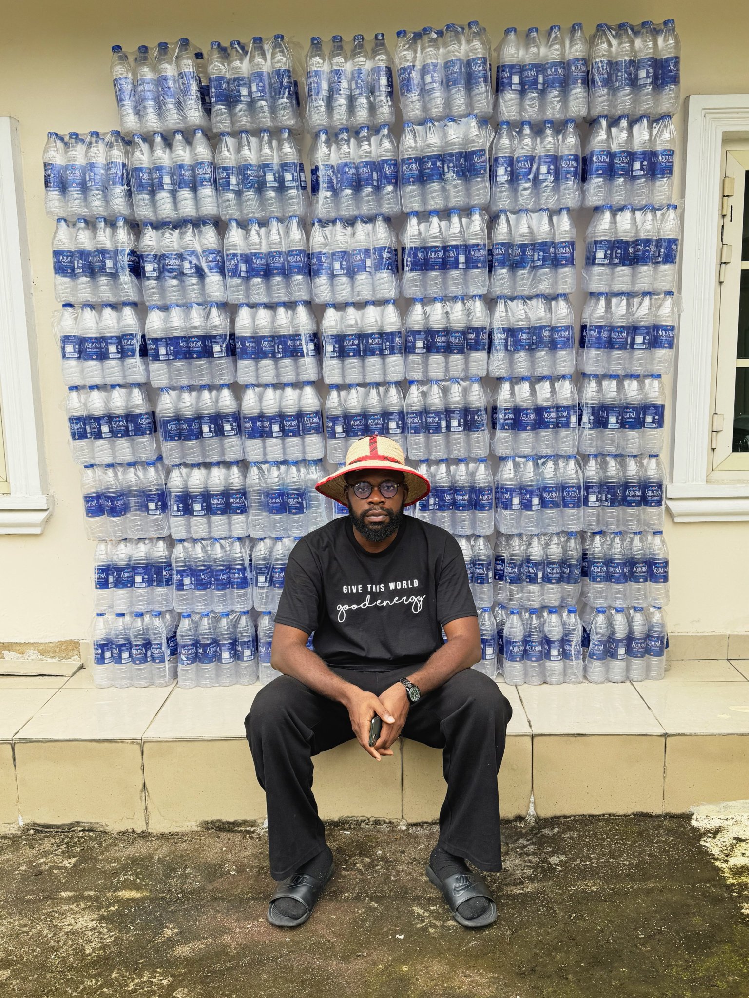Second screenshot of the social media post detailing the water consumption