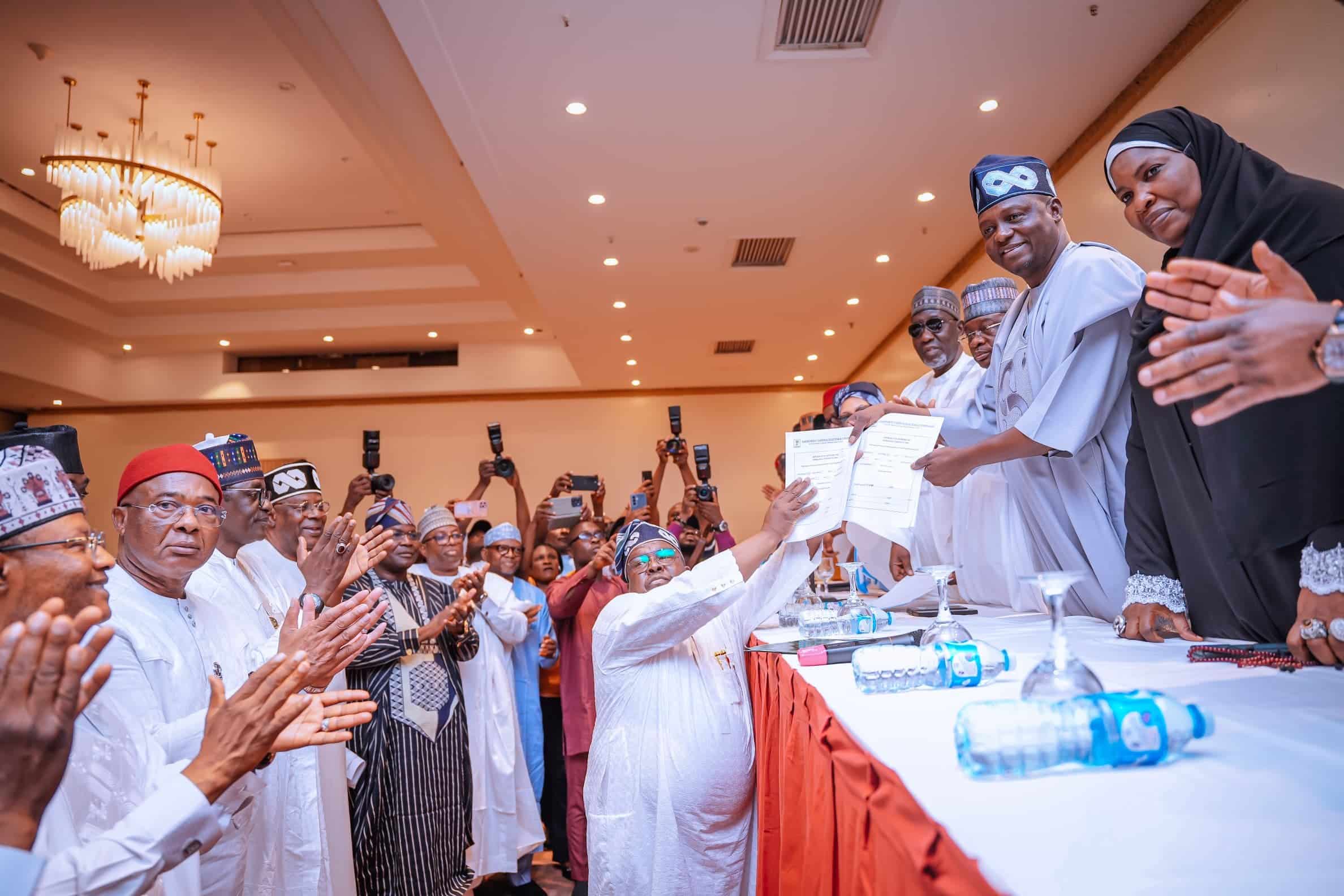 APC Confirms Tinubu/Shettima as 2027 Presidential Ticket