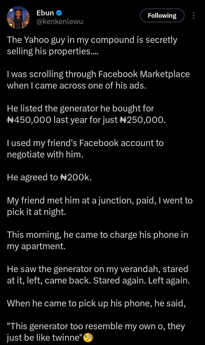 Lady’s Secret Generator Purchase Leads to Awkward Neighbor Compliment