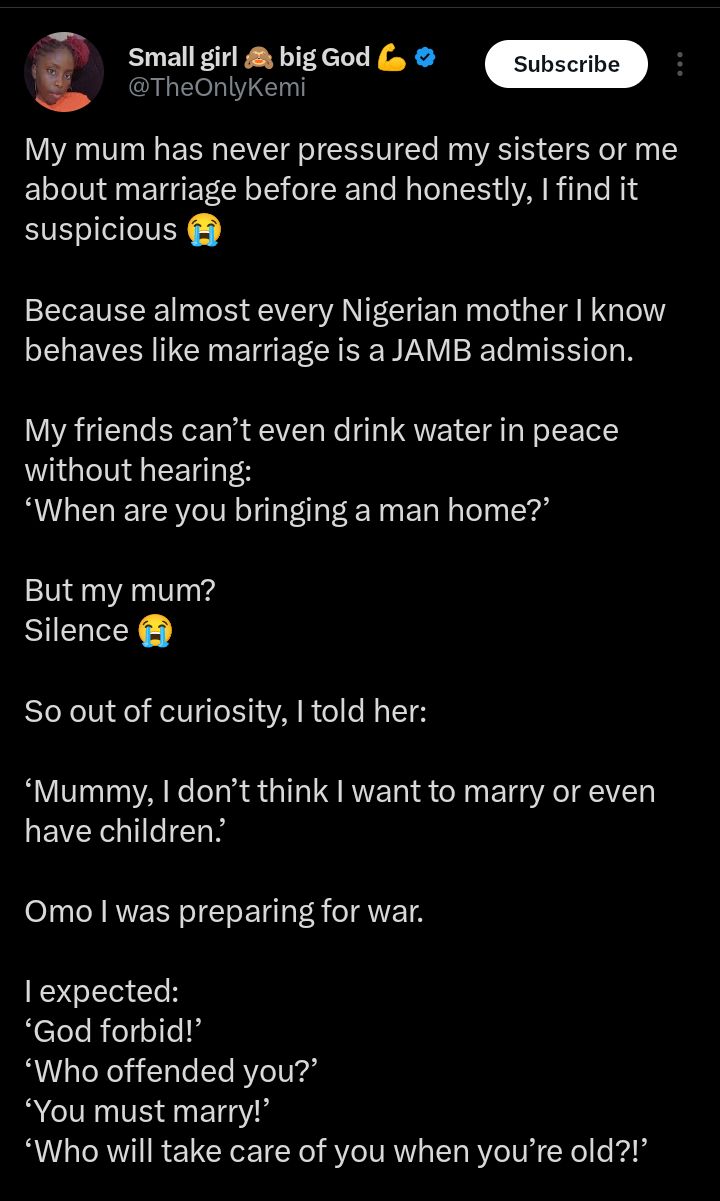 Screenshot of social media reactions to the marriage decision story