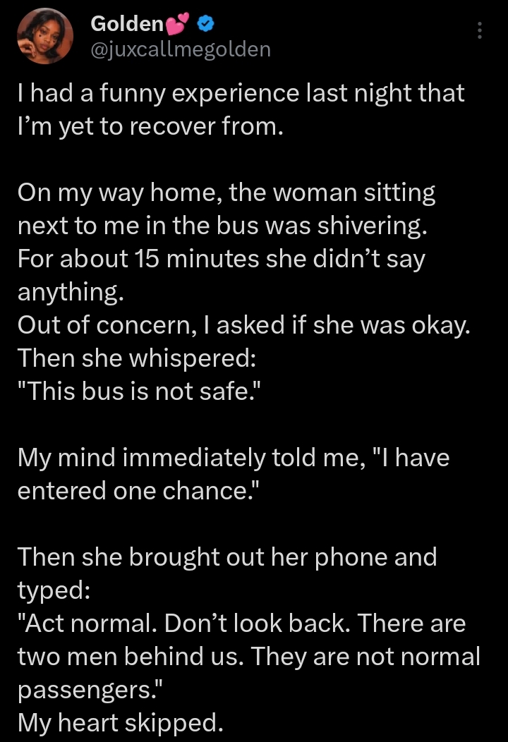 Screenshot of the conversation