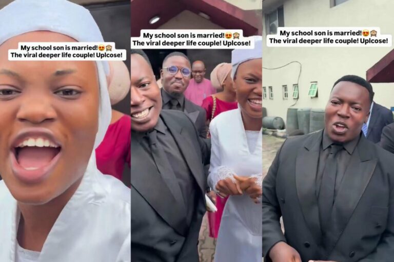 Deeper Life Couple’s Joyful Wedding Video Goes Viral with Playful ‘How Far? I Don Marry!!!’ Moment