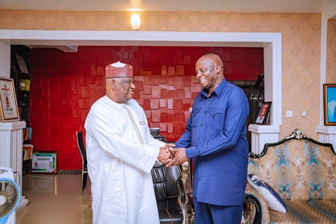 APC National Chairman Visits Senator Hanga in Kano to Discuss Unity and Peace