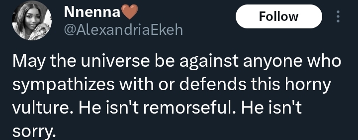Screenshot where Nnenna accuses Odogwu Asaba of obsession with virgins