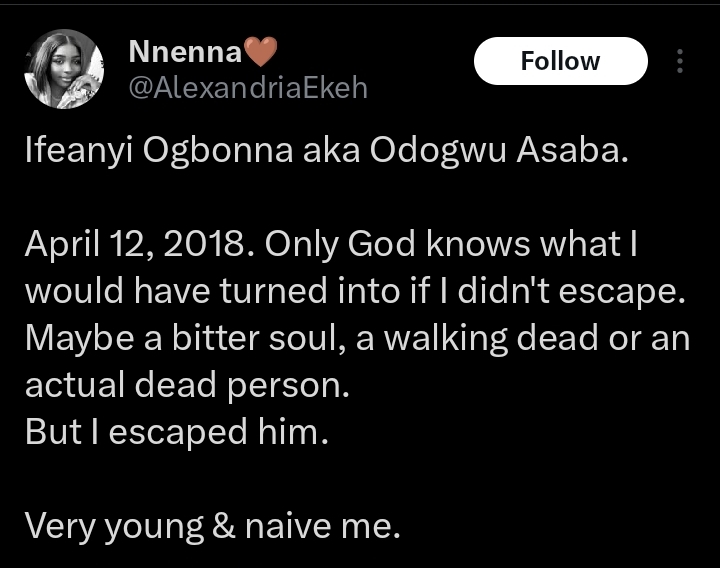 Screenshot related to Odogwu Asaba case
