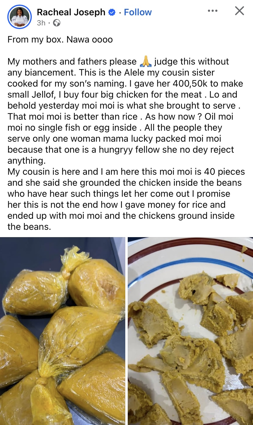 Screenshot of the moi moi served