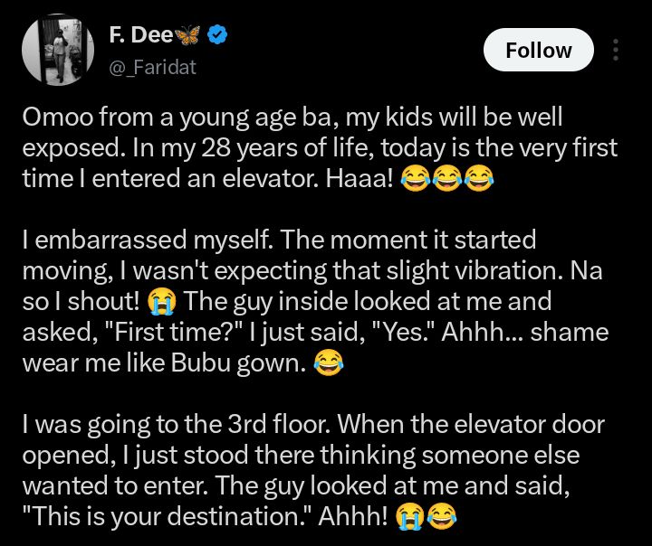 Screenshot showing social media comments on the elevator story
