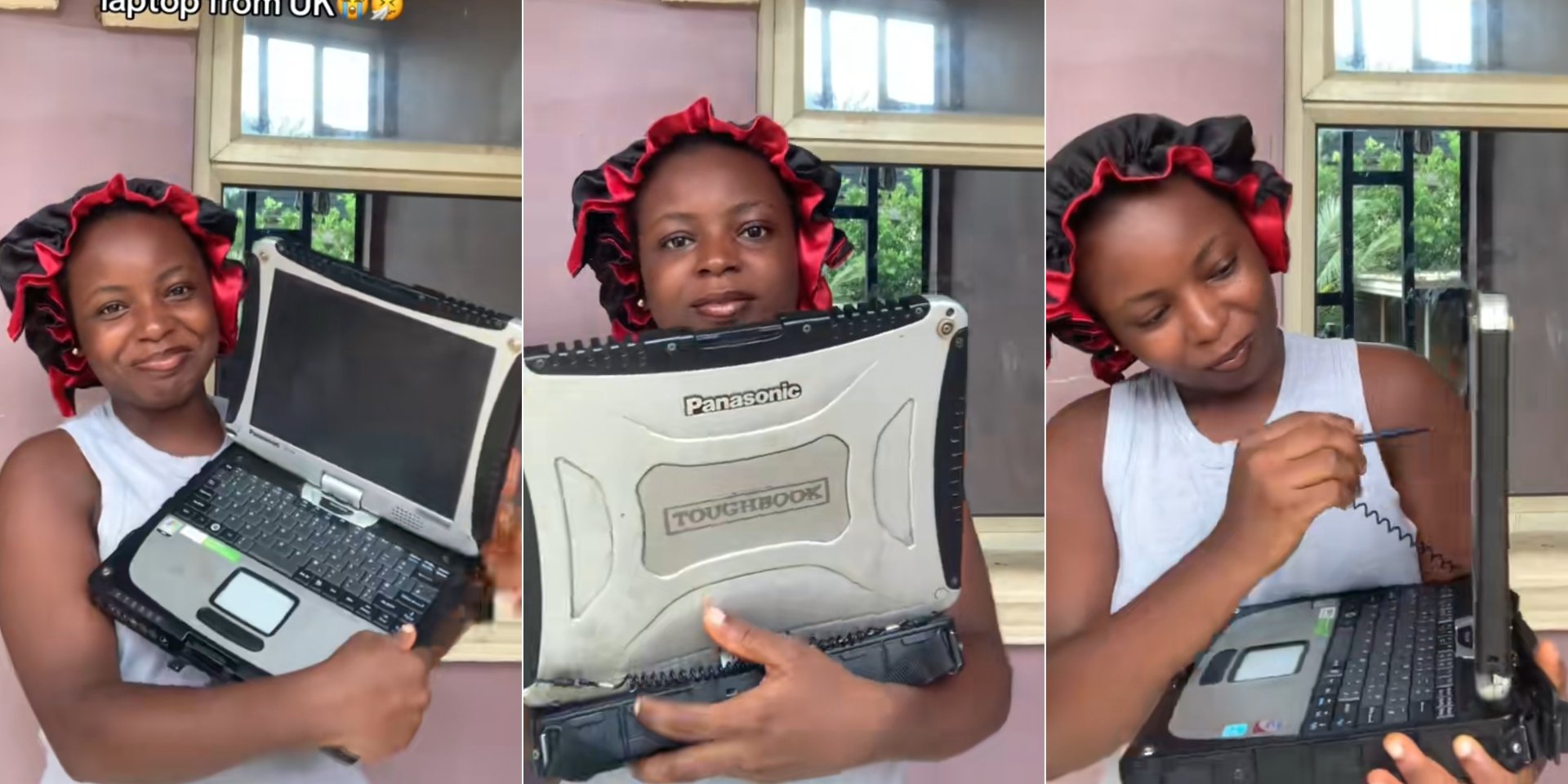 Woman Sparks Online Buzz After Sharing Her UK‑Received Panasonic Toughbook Laptop