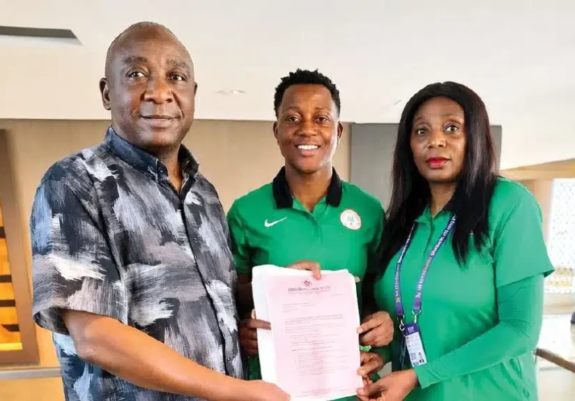 Super Falcons Goalkeeper Chiamaka Nnadozie Receives House Documents Promised After WAFCON Victory