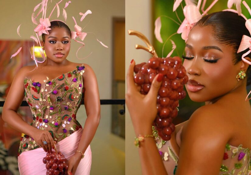 Veekee James Turns Heads with Fruit‑Inspired Ensemble at Eliana’s Fruitful Garden