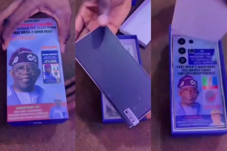 Man Receives Branded Phone at APC Rally Sparks Online Buzz