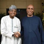 Garba Shehu Pays Condolence Visit to Rotimi Amaechi After Mother's Passing