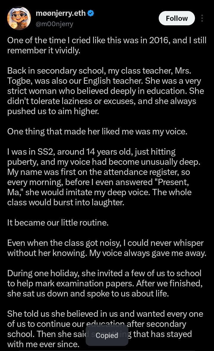 Screenshot of social media comments reacting to the teacher‑student encounter story