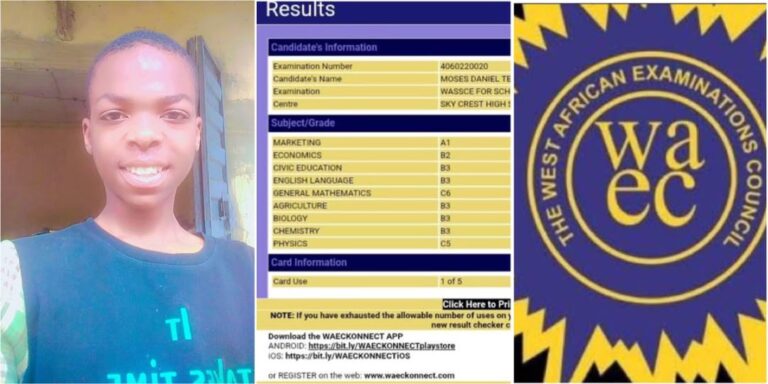 2026 WAEC Results Trigger Online Discussion as Future Doctor Posts Scores
