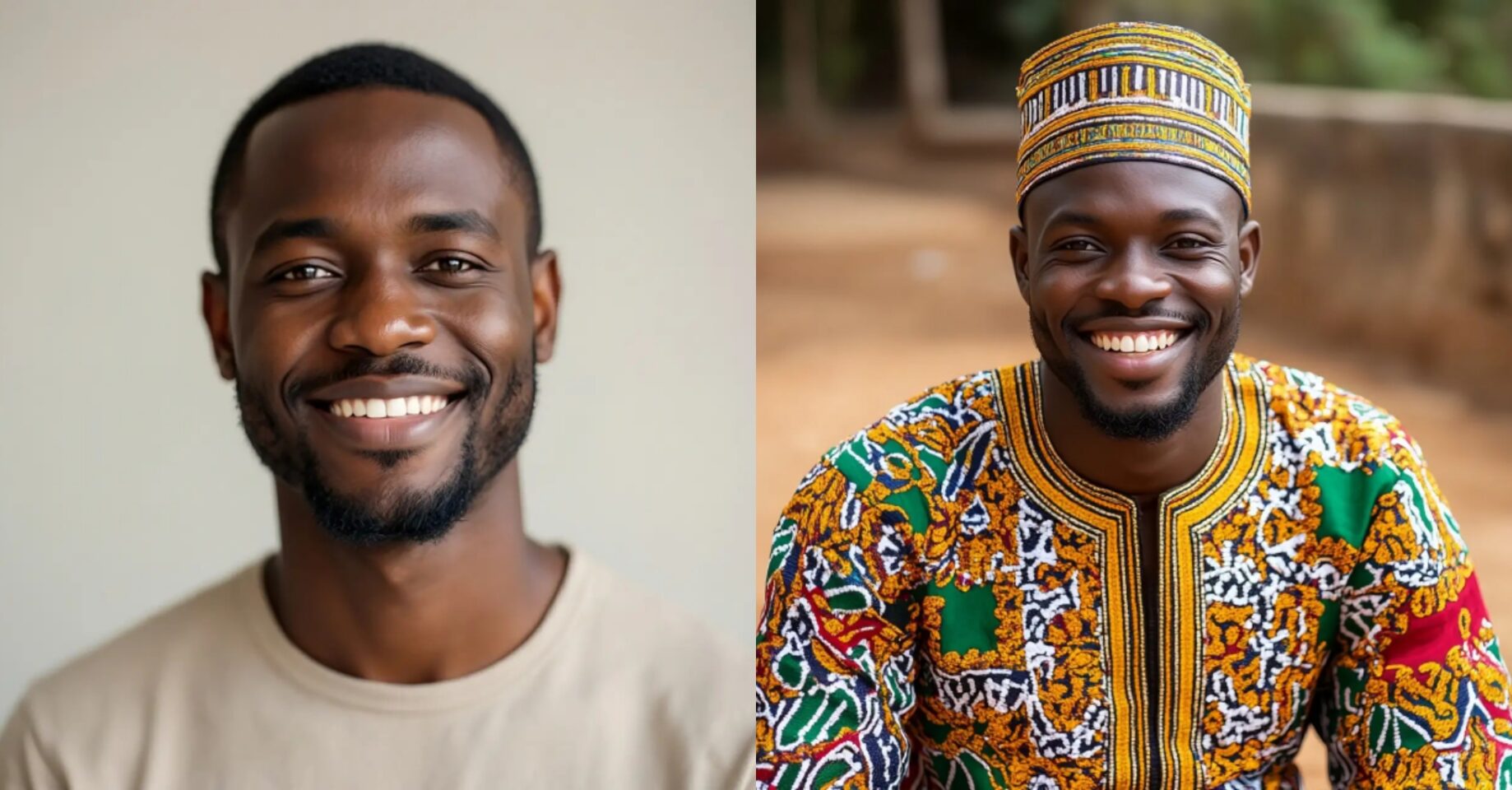 Nigerian man discussing friend decision