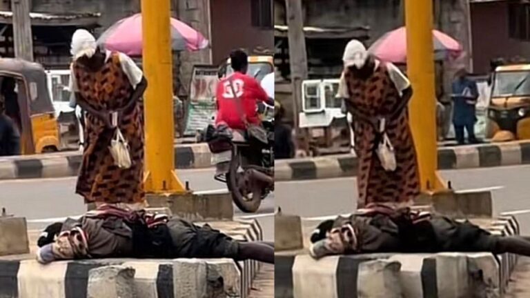 Heartbreaking Viral Clip Shows Nigerian Mother Praying Daily for Her Mentally Ill Son
